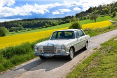 Hochzeitsoldtimer-Mercedes-W108-Vorderansicht